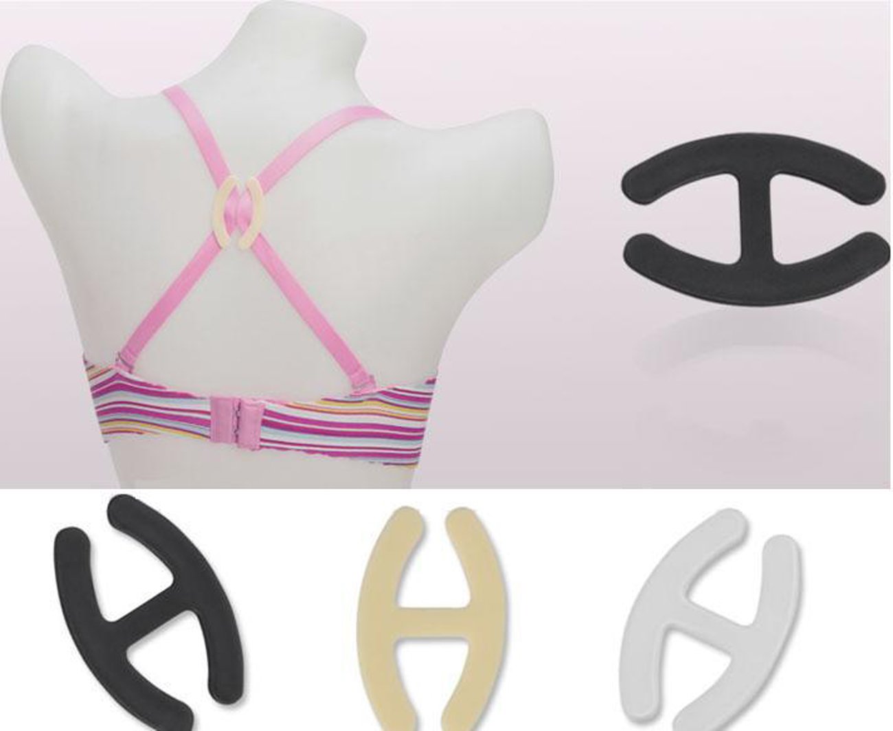 DoHope Cleavage Control Bra Strap Clips Conceal Straps to Racer back - 9pcs / 20pcs - Image 5