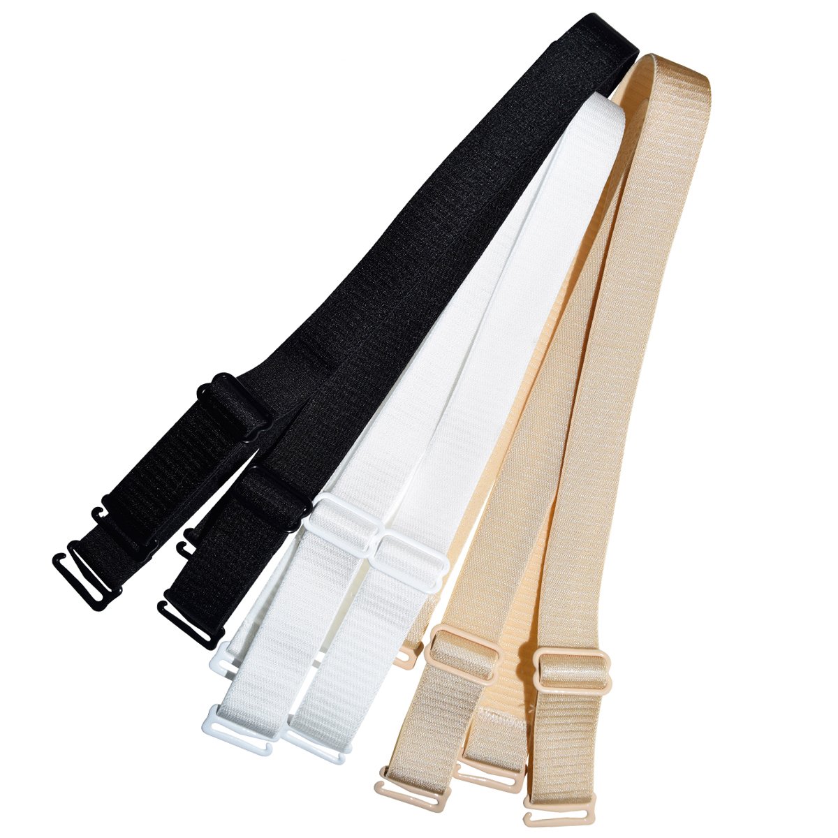 DoHope Shoulder Bra Straps Replacement 12mm 15mm 18mm Width Elastic Adjustable Removable Multi Color
